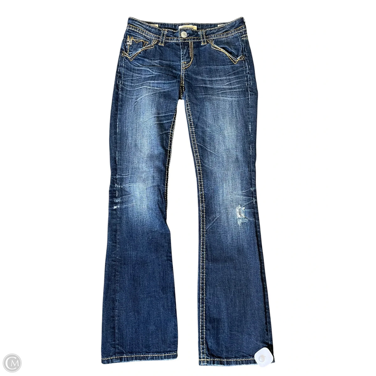 Jeans Boot Cut By Clothes Mentor In Blue Denim, Size: 4
