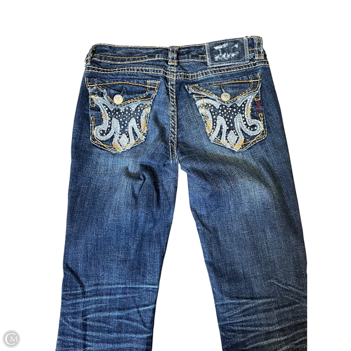 Jeans Boot Cut By Clothes Mentor In Blue Denim, Size: 4