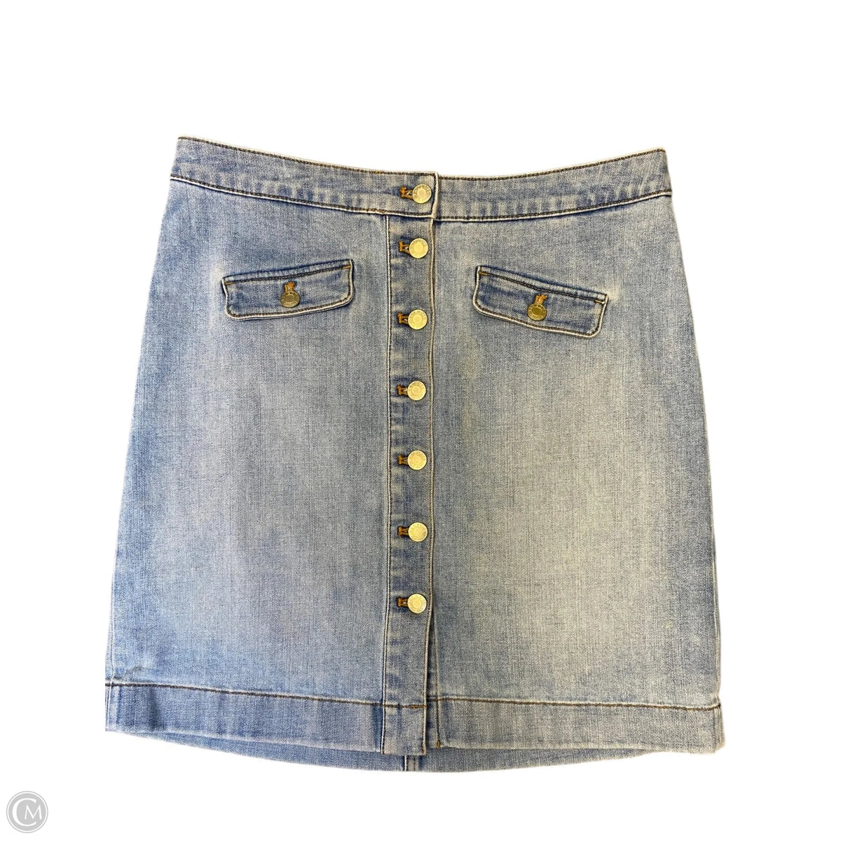 Skirt Mini & Short By Talbots In Blue Denim, Size: 8p