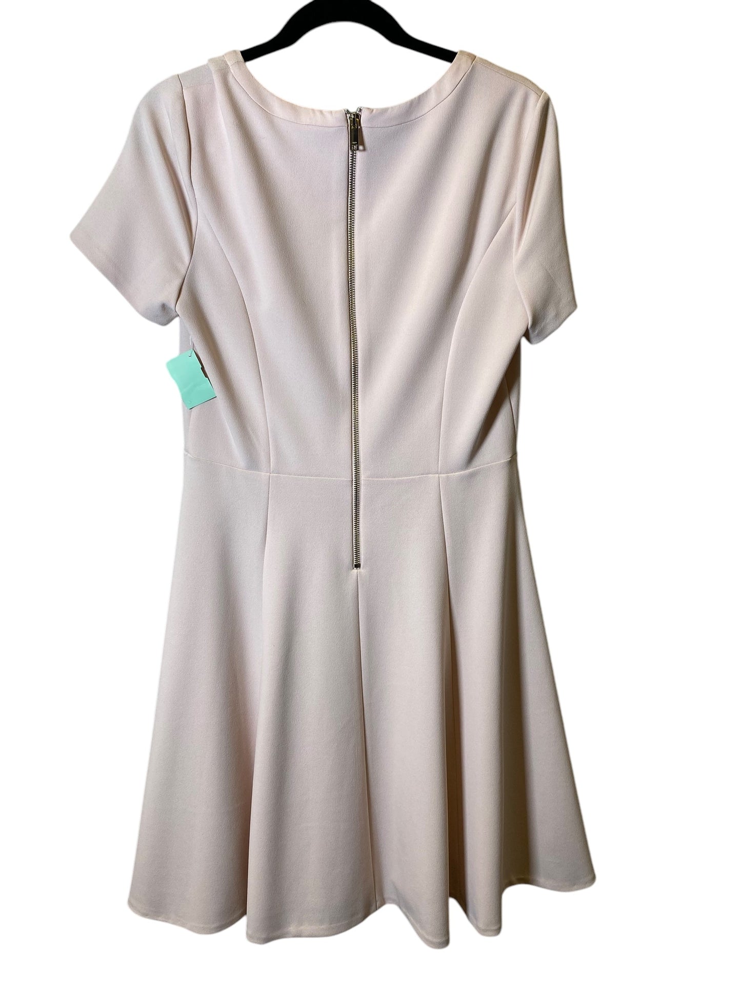 Dress Casual Midi By Dkny In Peach, Size: Xl