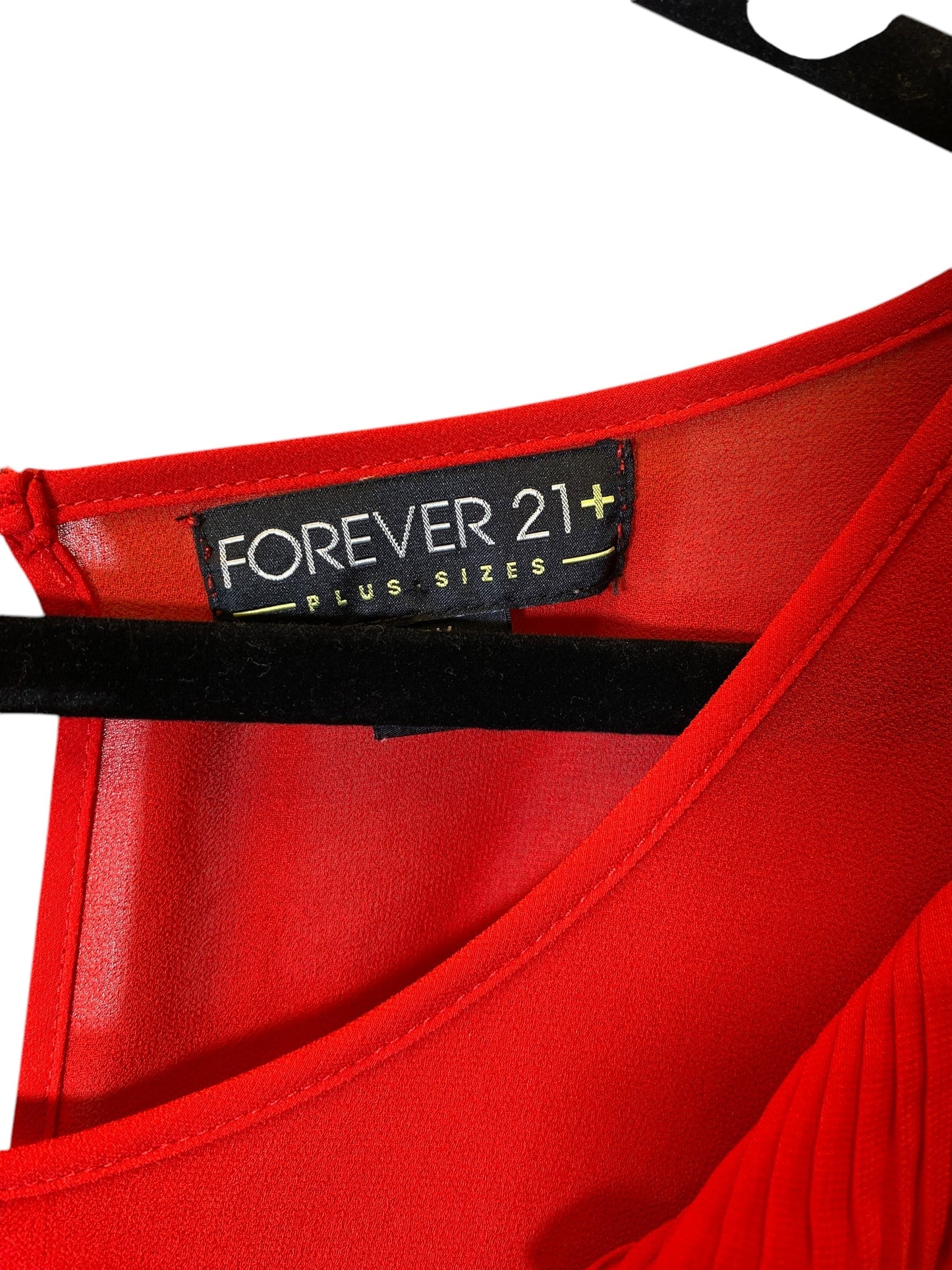 Dress Casual Short By Forever 21 In Red, Size: 3x