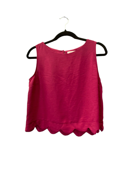 Top Sleeveless By Monteau In Pink, Size: M