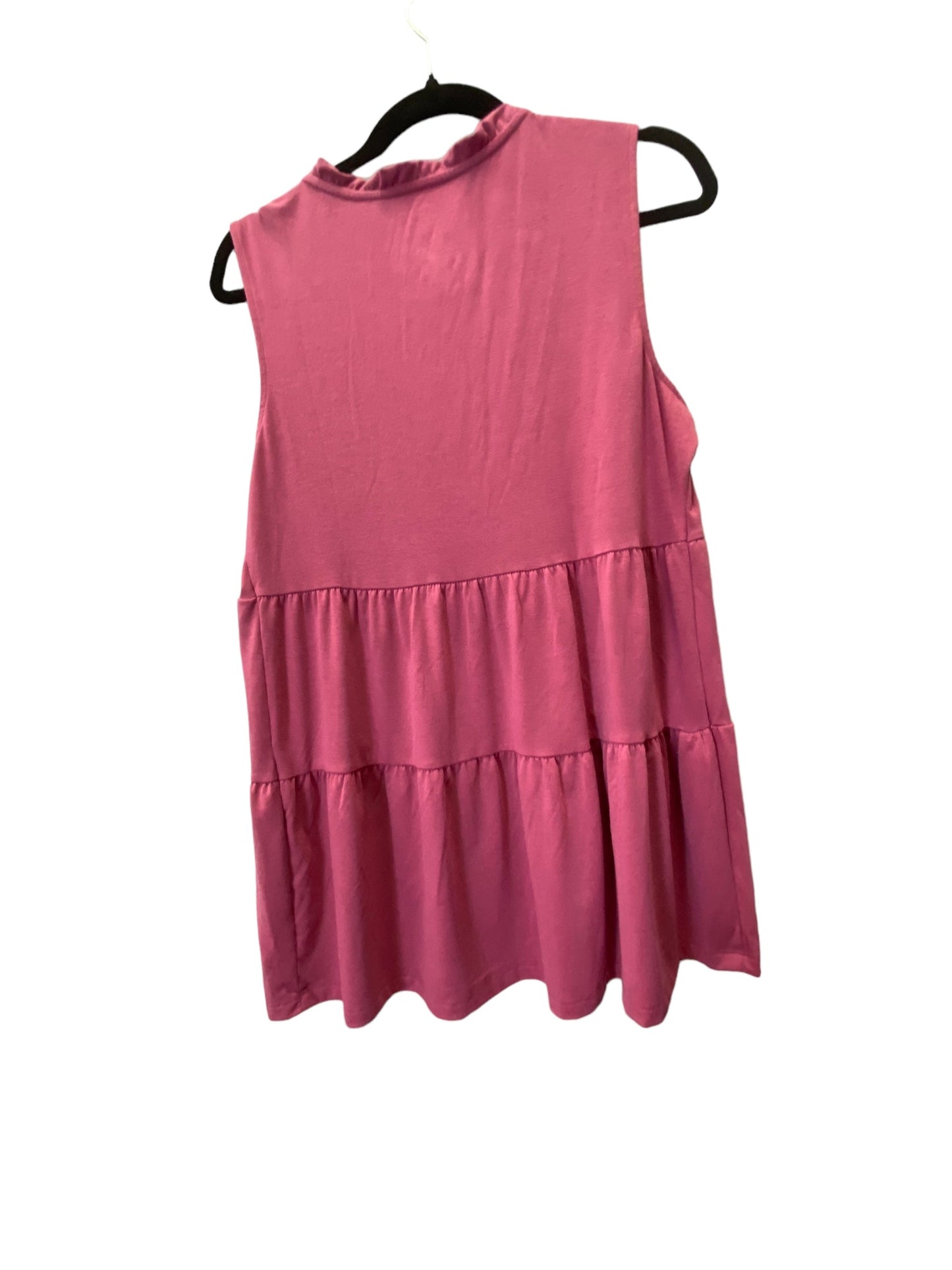 Top Sleeveless By Sonoma In Pink, Size: M