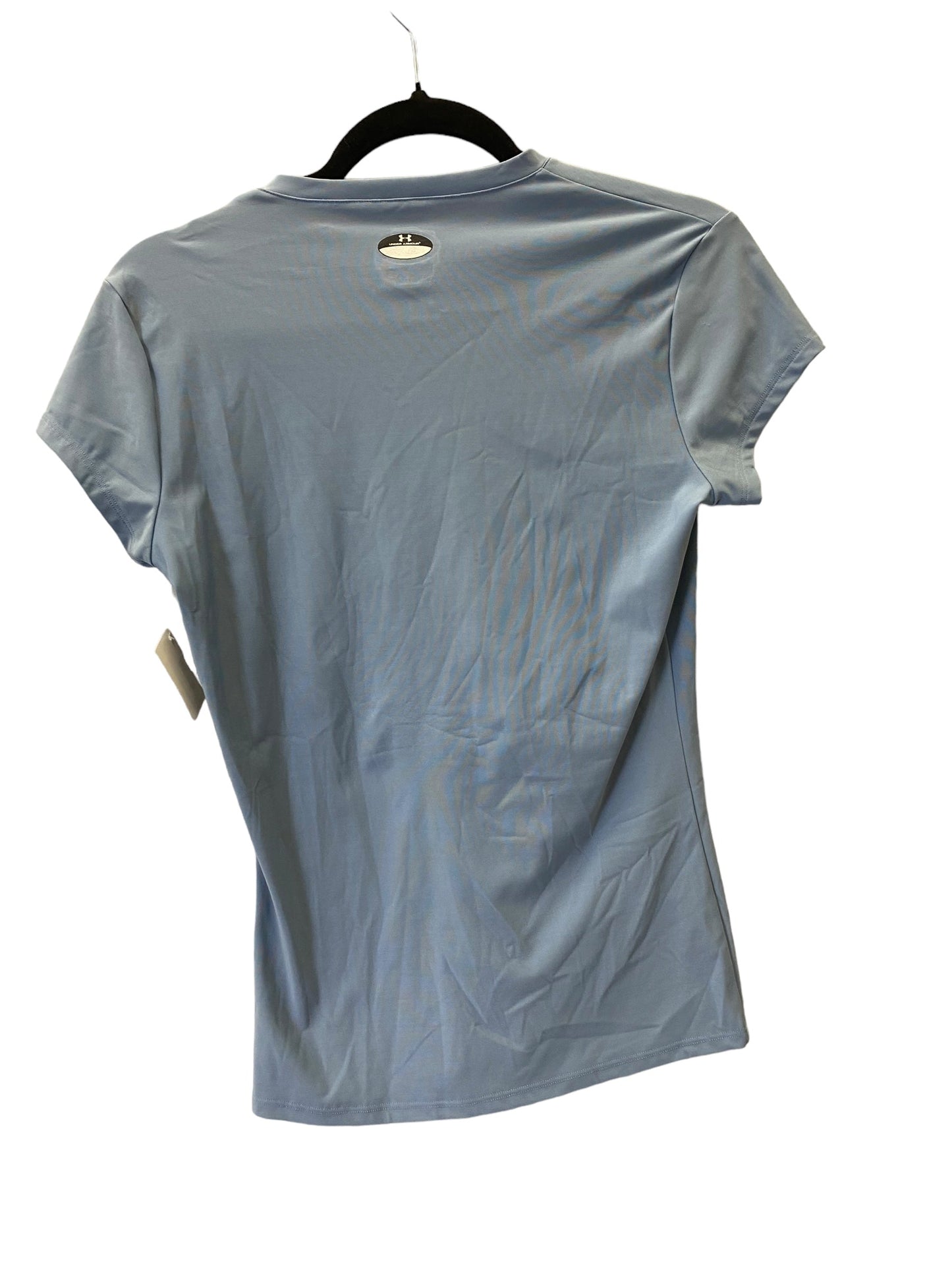 Athletic Top Short Sleeve By Under Armour In Blue, Size: S