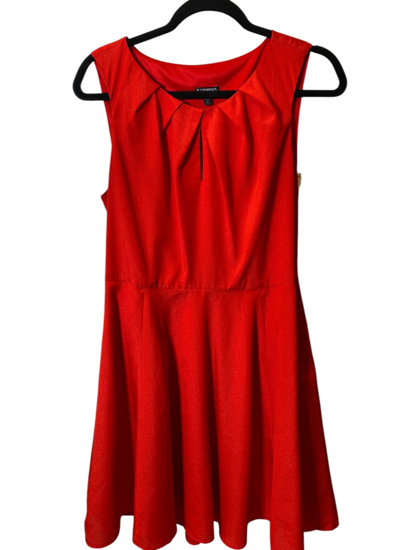 Dress Casual Short By Express In Red, Size: M