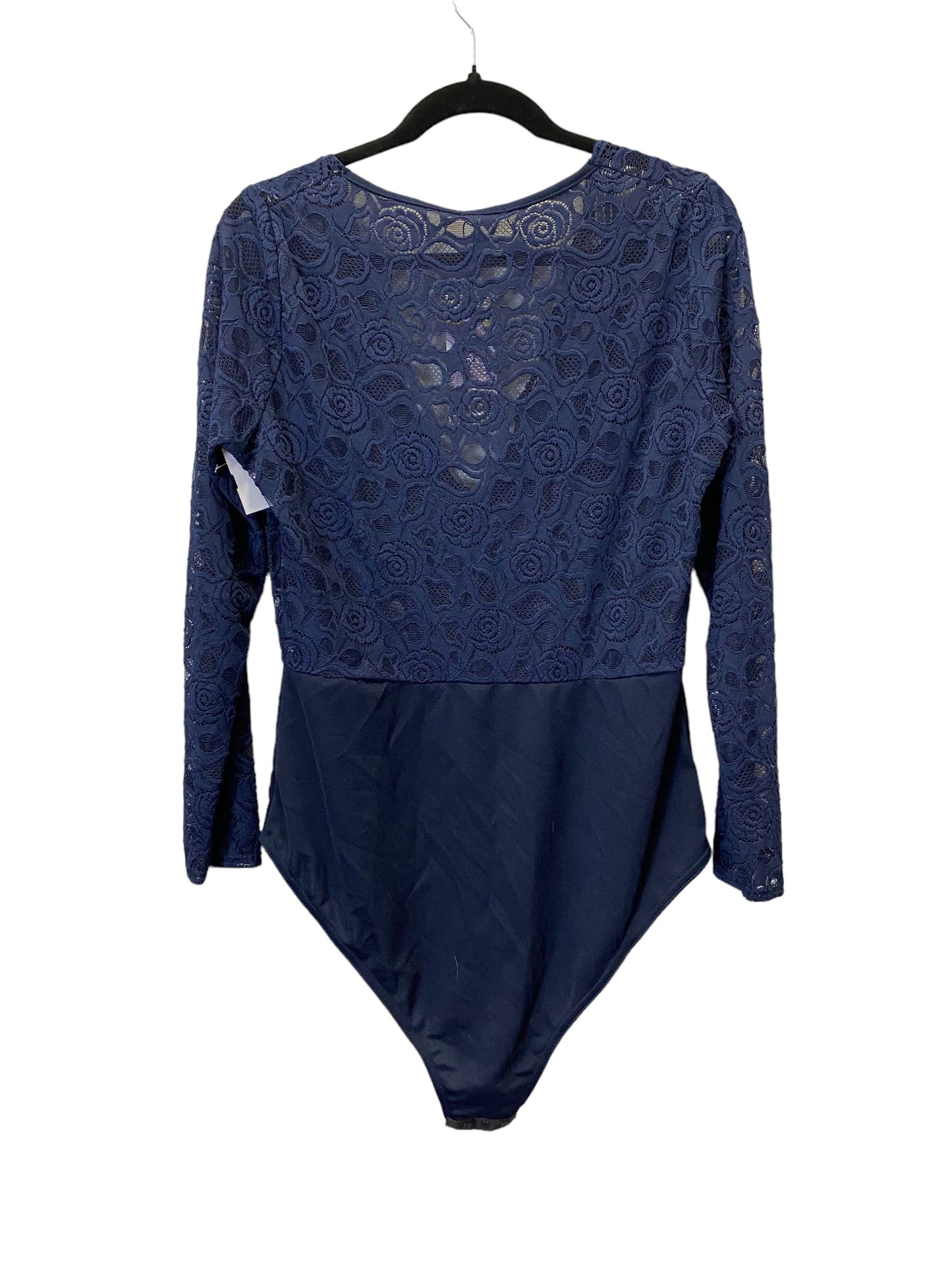 Bodysuit By Boohoo Boutique In Navy, Size: L