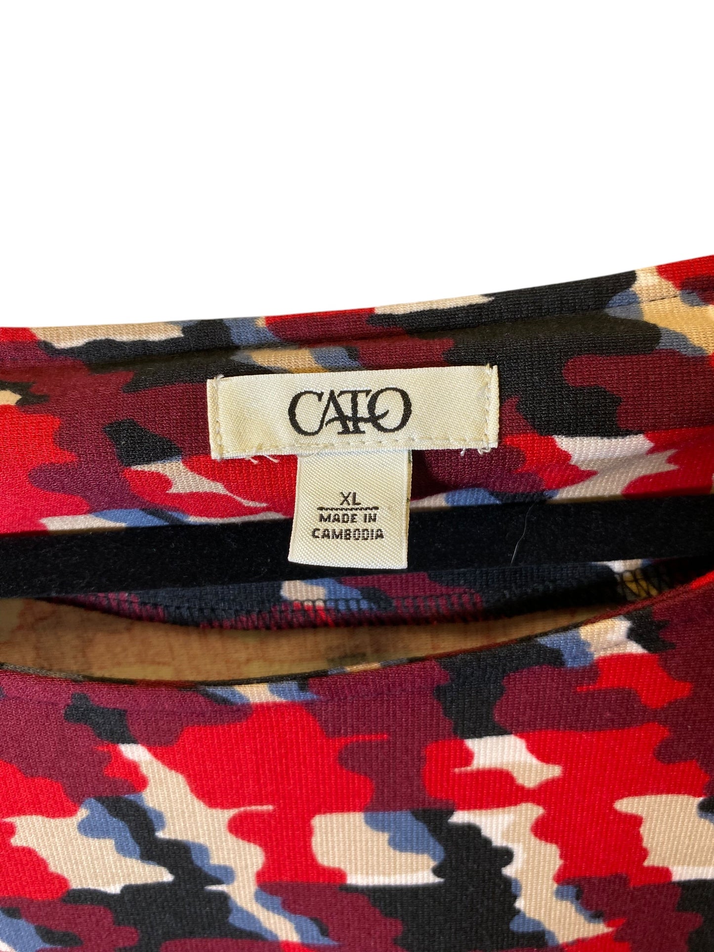 Dress Casual Midi By Cato In Multi-colored, Size: Xl