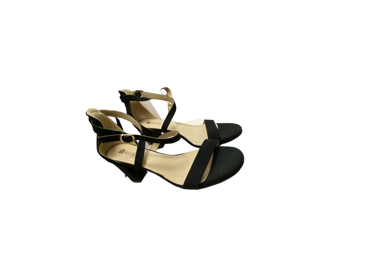 Sandals Heels Block By Clothes Mentor In Black, Size: 11