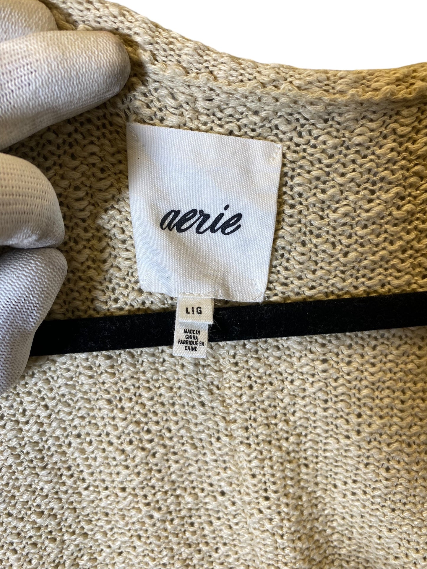 Sweater By Aerie In Beige, Size: L