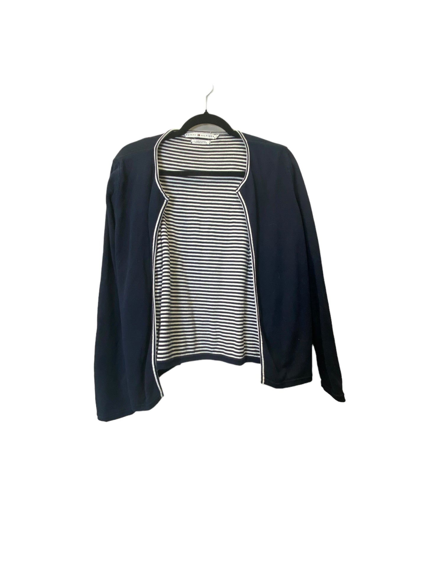 Cardigan By Tommy Hilfiger In Navy, Size: L