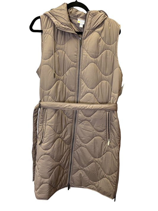 Vest Puffer & Quilted By Zella In Beige, Size: M