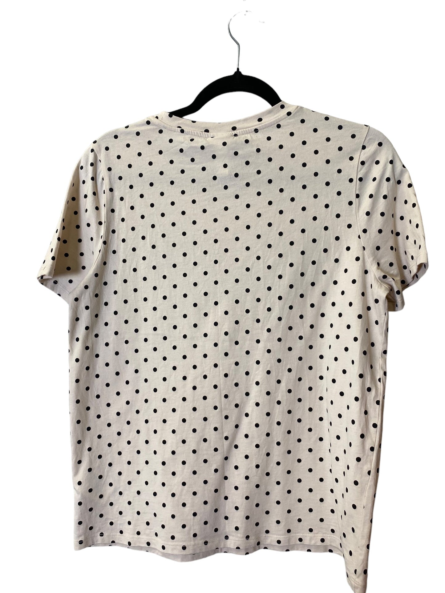 Top Short Sleeve By H&m In Polkadot Pattern, Size: M