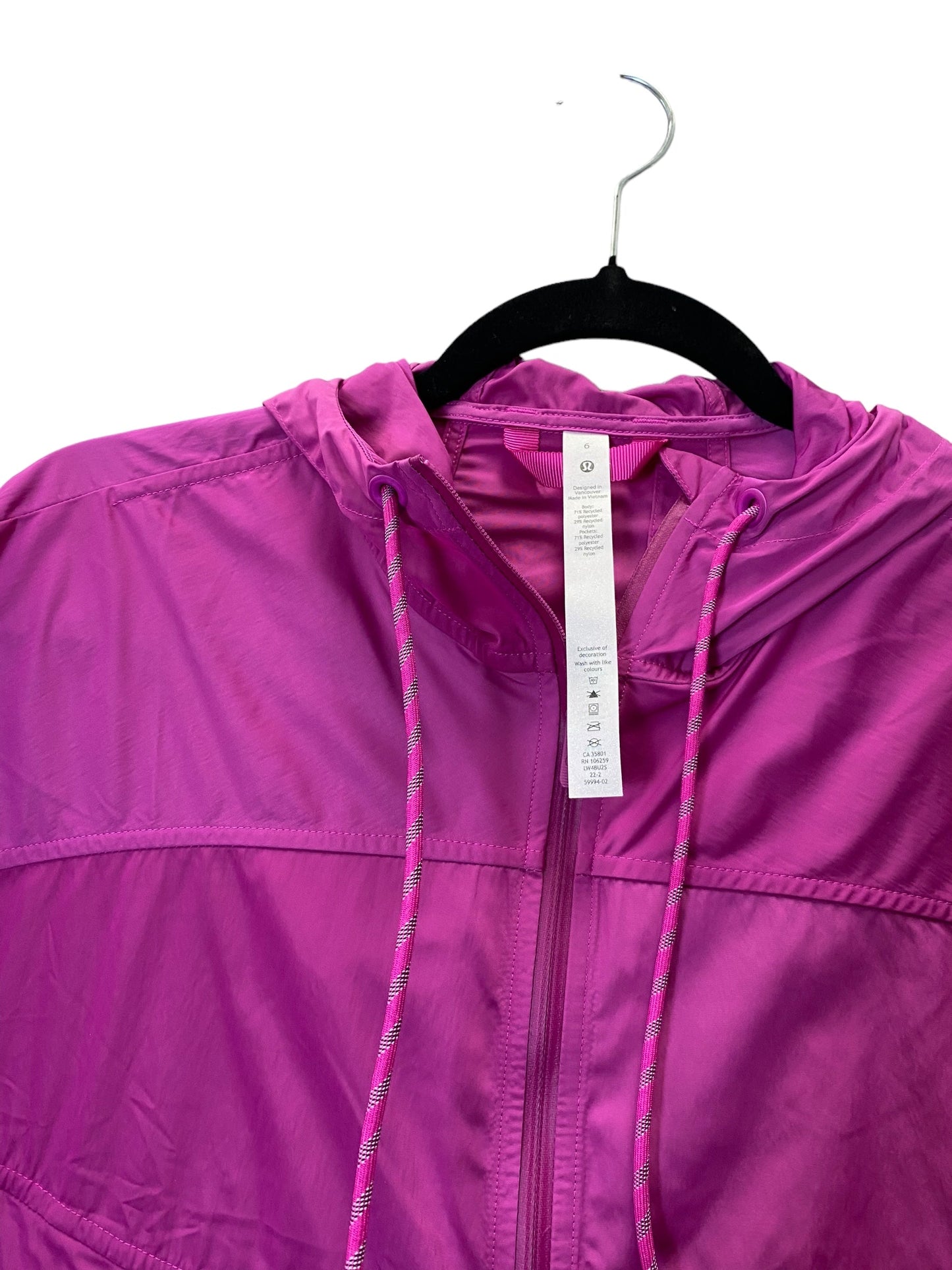 Athletic Jacket By Lululemon In Purple, Size: S