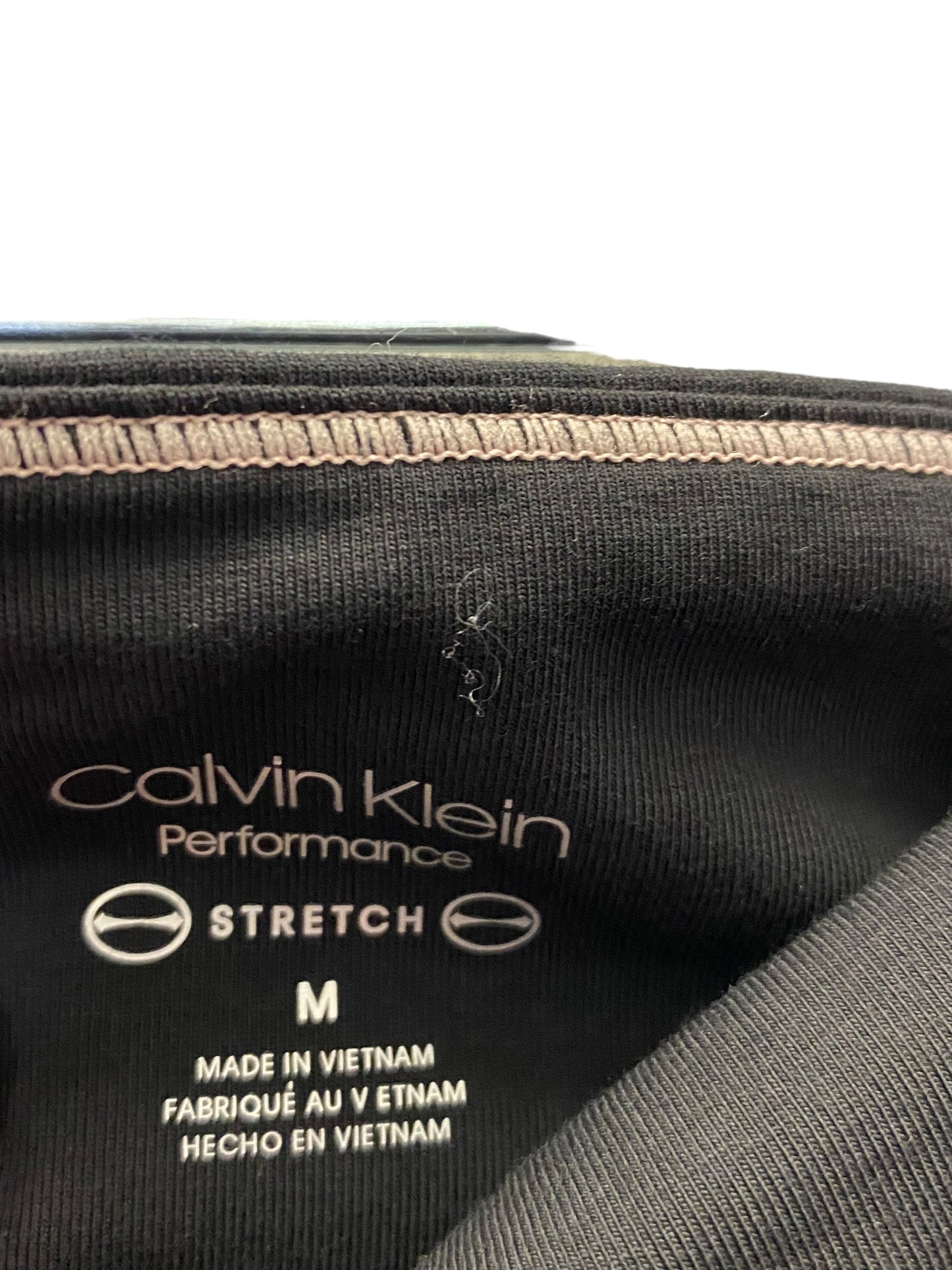 Athletic Leggings By Calvin Klein In Black, Size: M