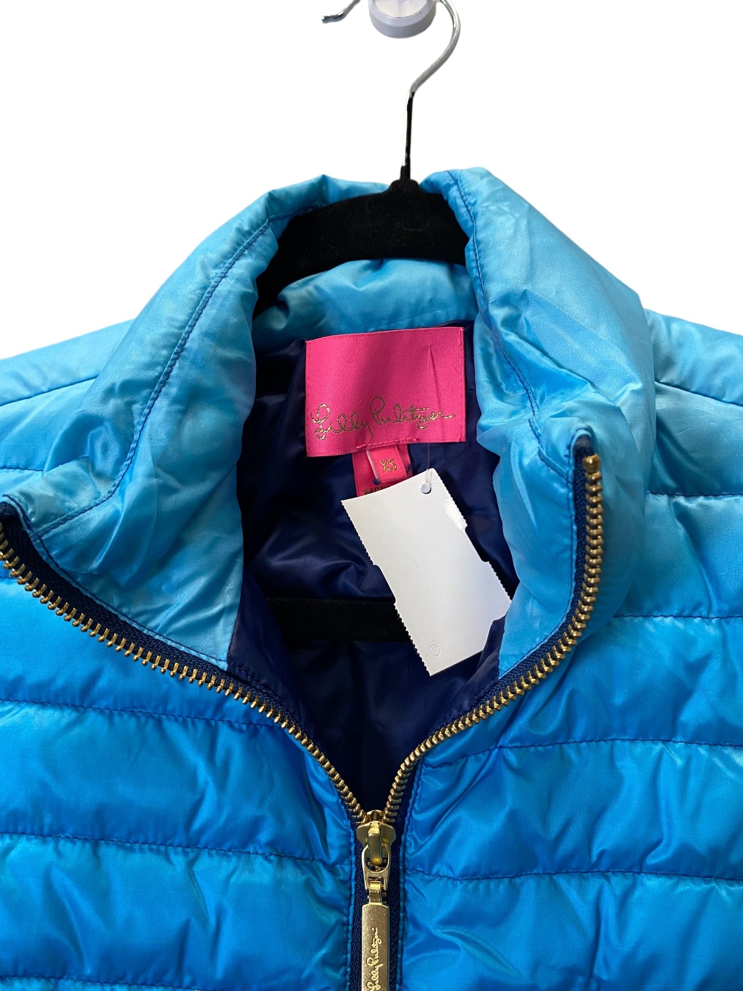 Vest Puffer & Quilted By Lilly Pulitzer In Blue, Size: Xs