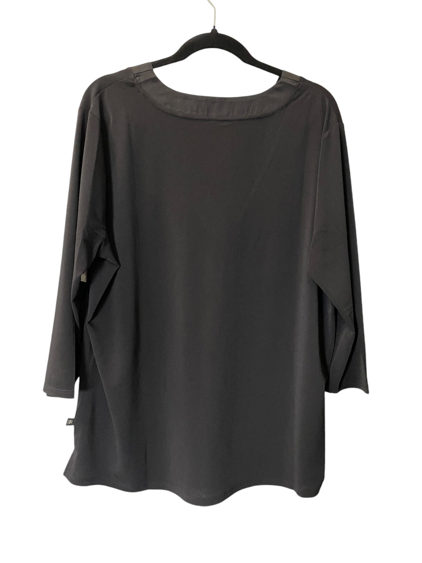 Top 3/4 Sleeve By Banana Republic In Black, Size: Xl