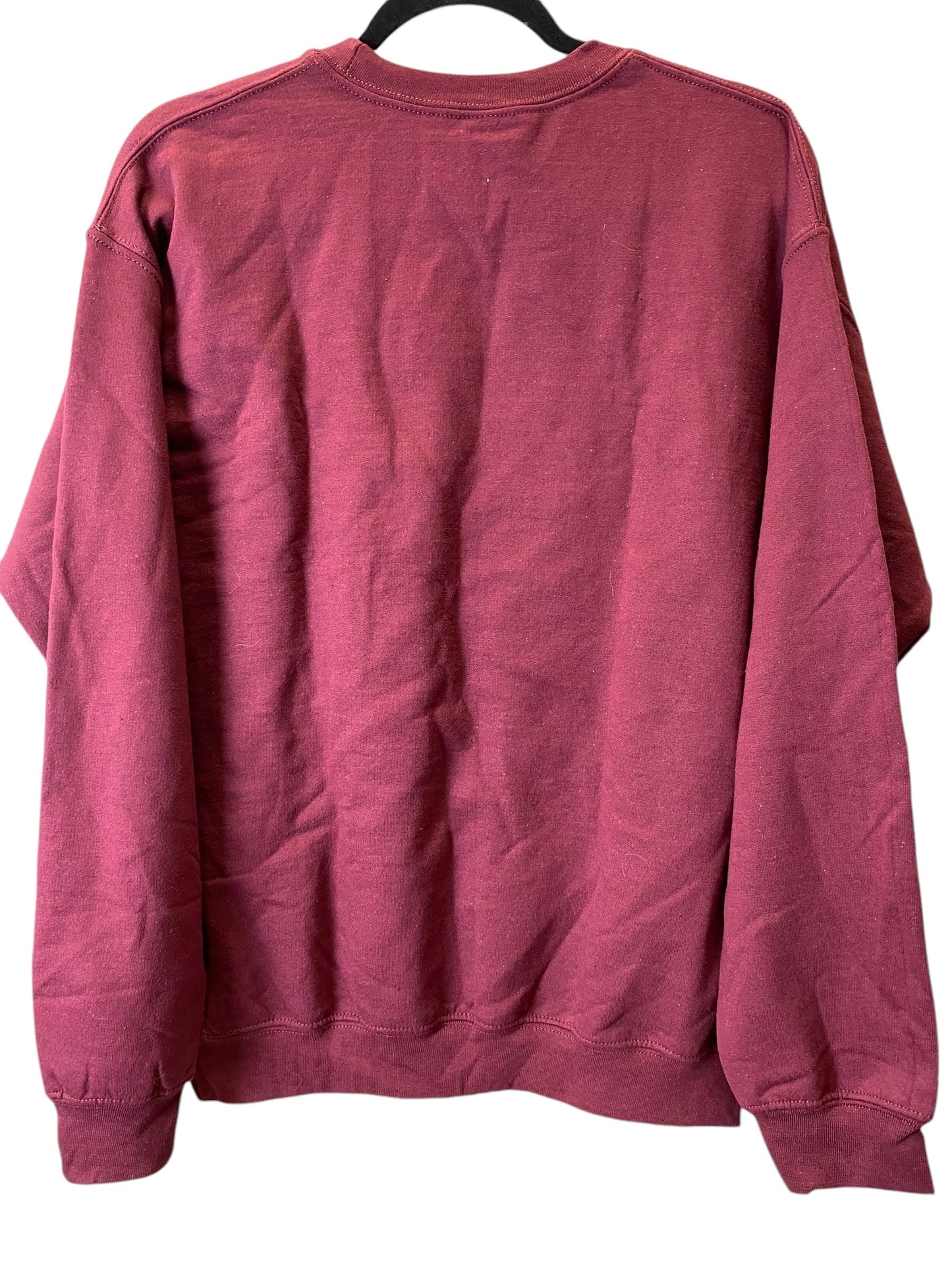 Sweatshirt Crewneck By Gildan In Red, Size: M