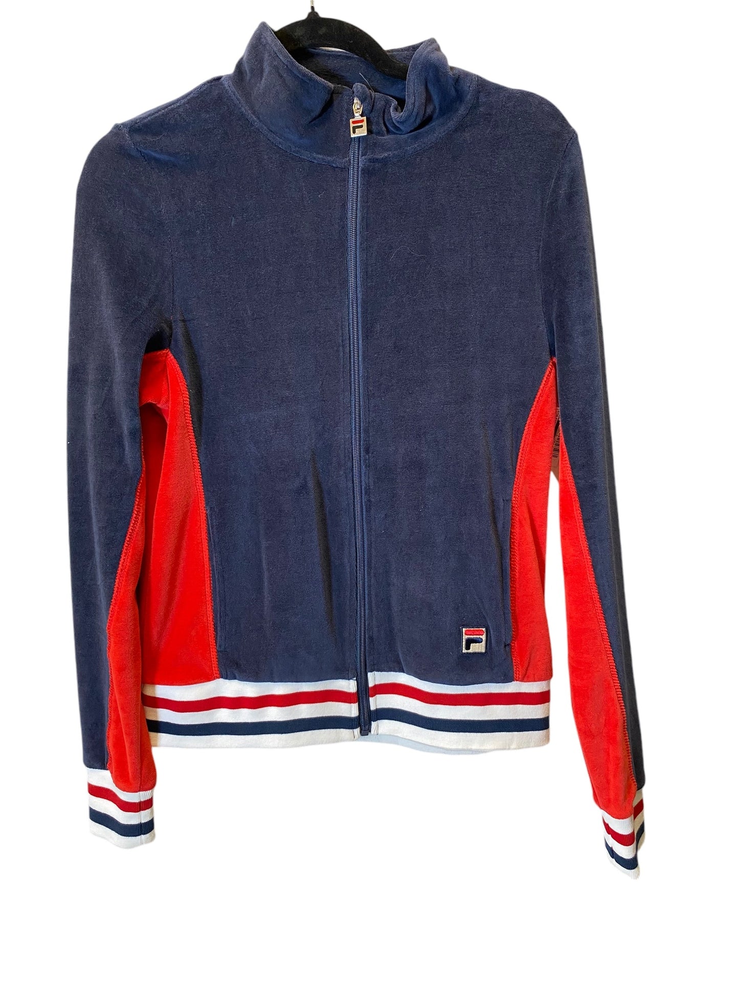 Athletic Jacket By Fila In Multi-colored, Size: S