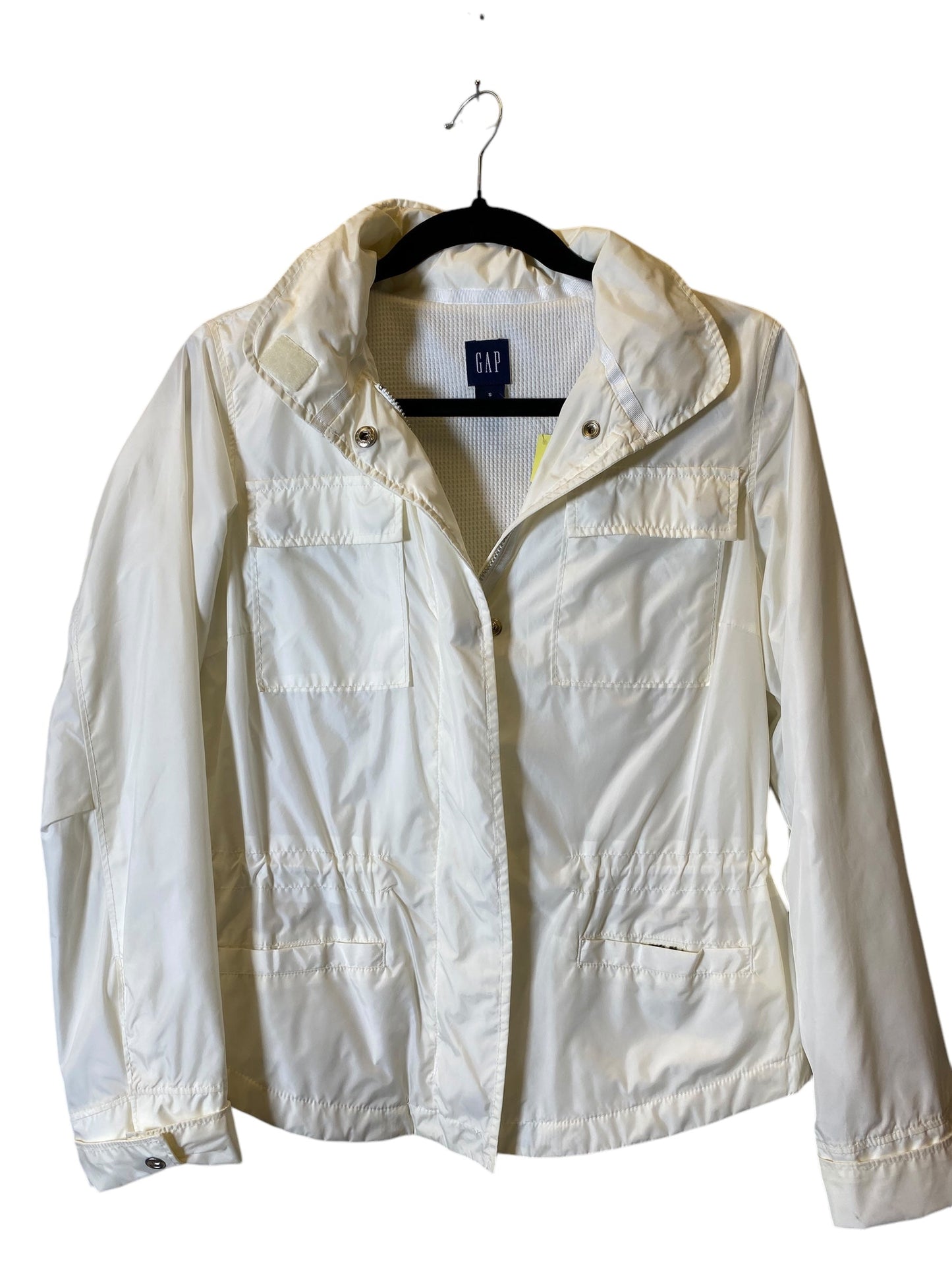 Coat Raincoat By Gap In Cream, Size: S