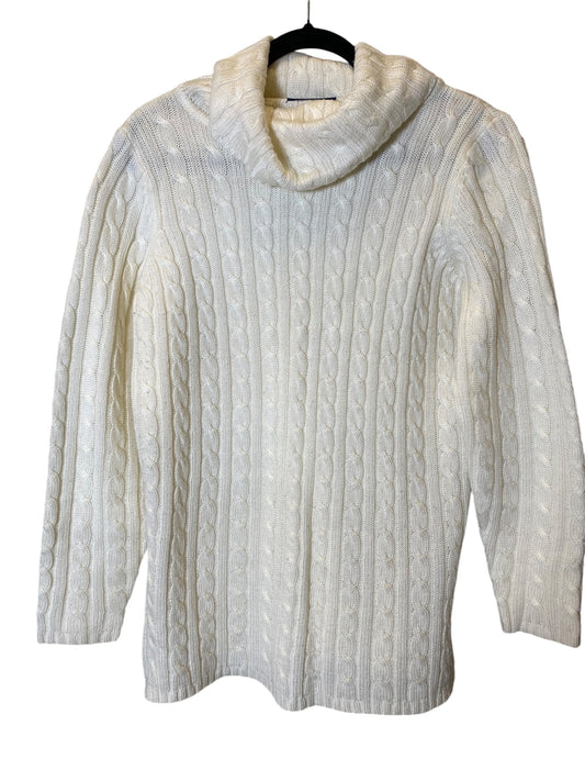 Sweater By Karen Scott In Cream, Size: M