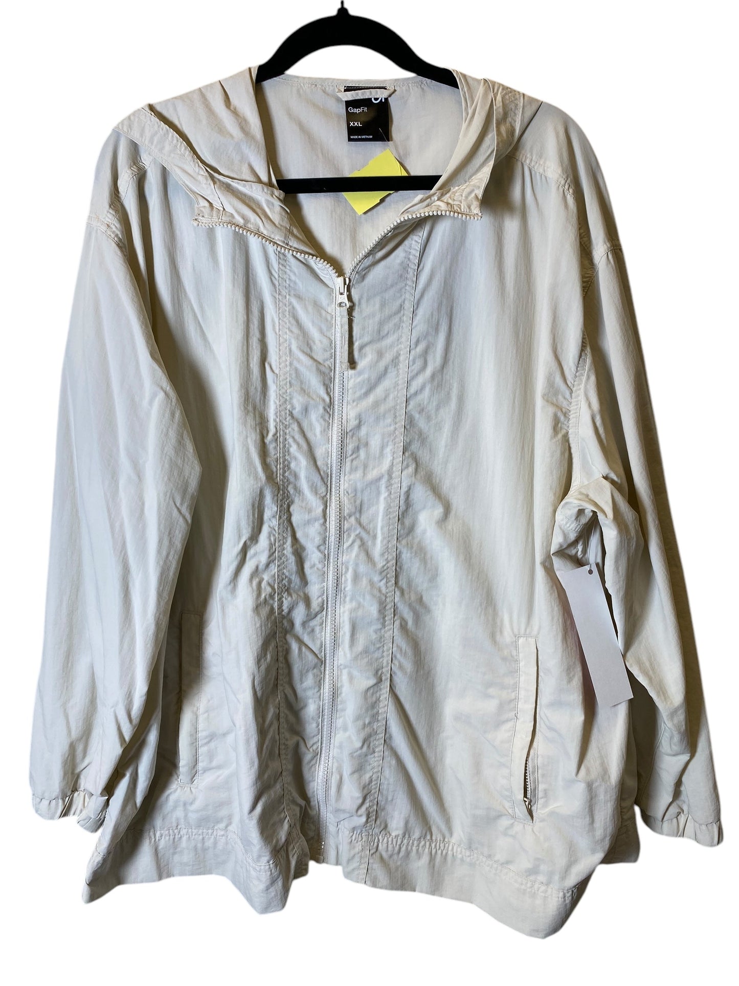 Athletic Jacket By Gapfit In Cream, Size: Xxl