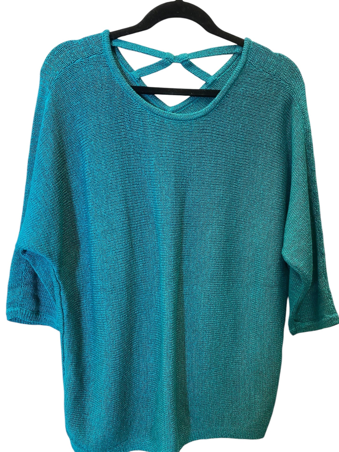 Sweater By Clothes Mentor In Teal, Size: Xl