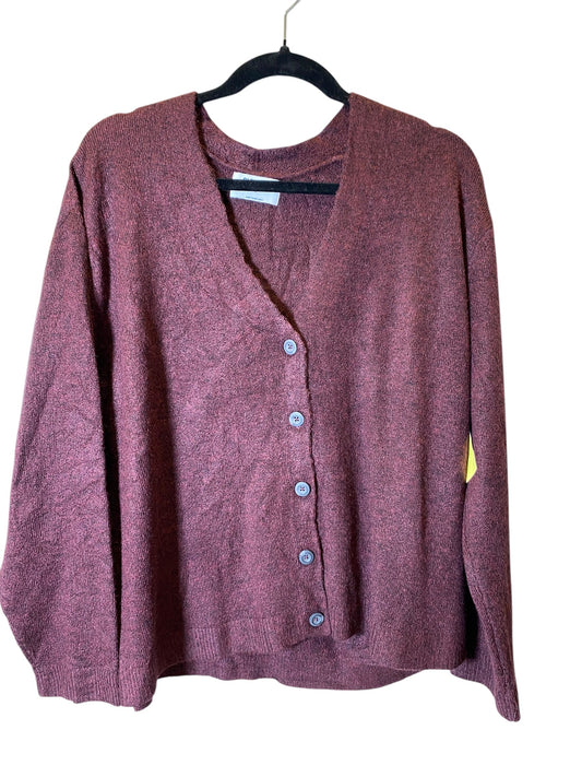 Sweater Cardigan By Old Navy In Maroon, Size: Xl