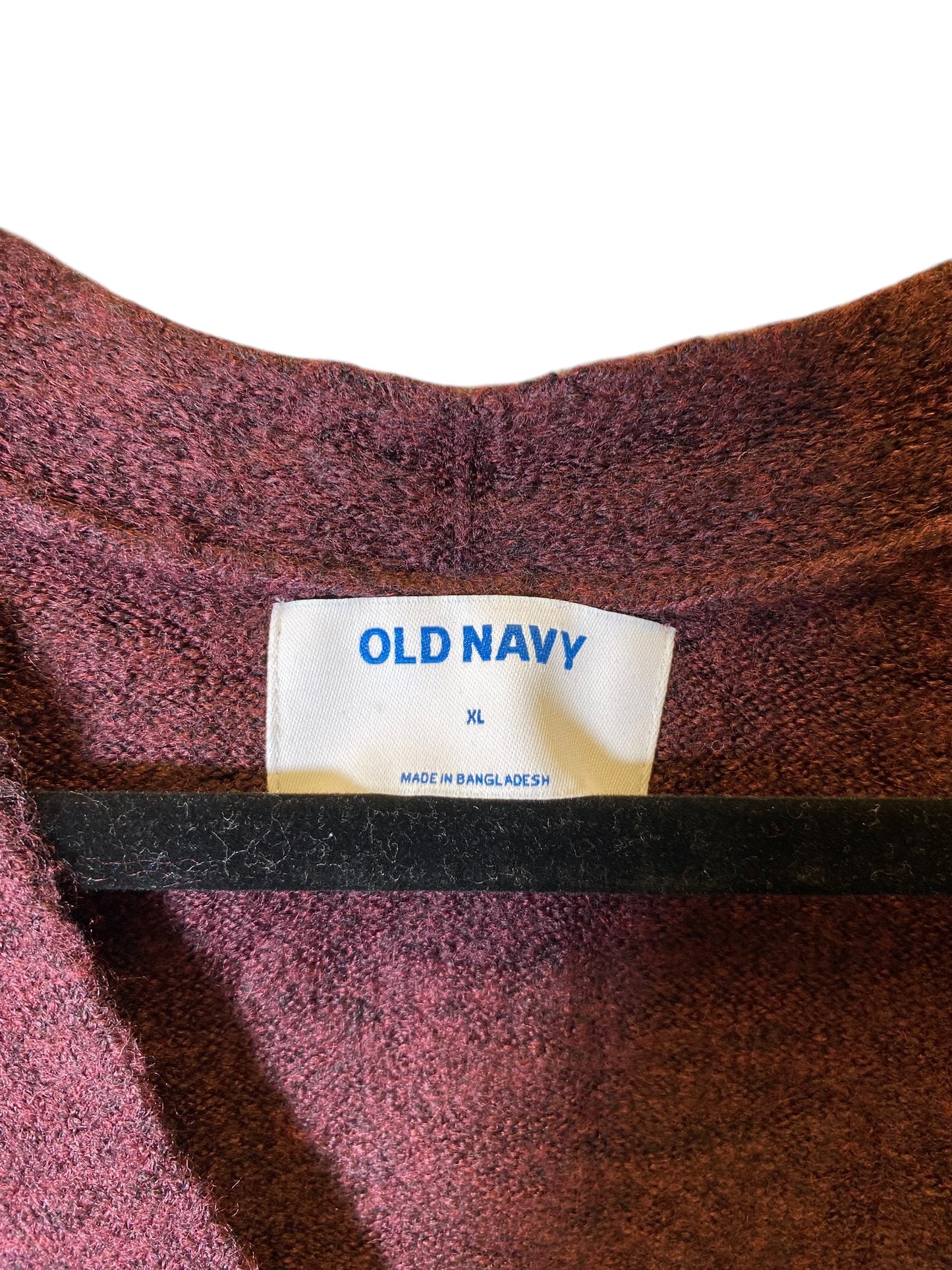 Sweater Cardigan By Old Navy In Maroon, Size: Xl