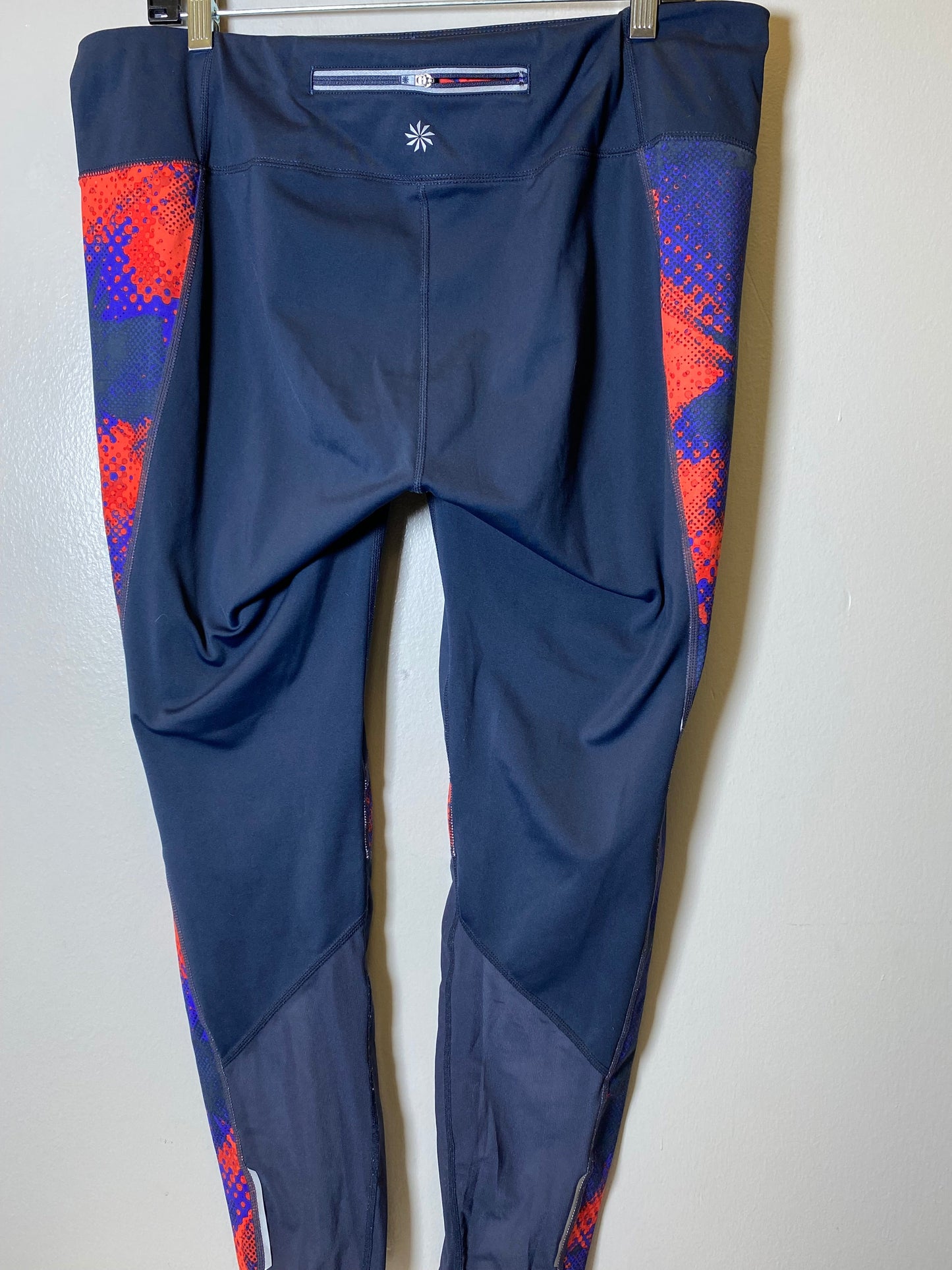 Athletic Leggings By Athleta In Multi-colored, Size: Xl