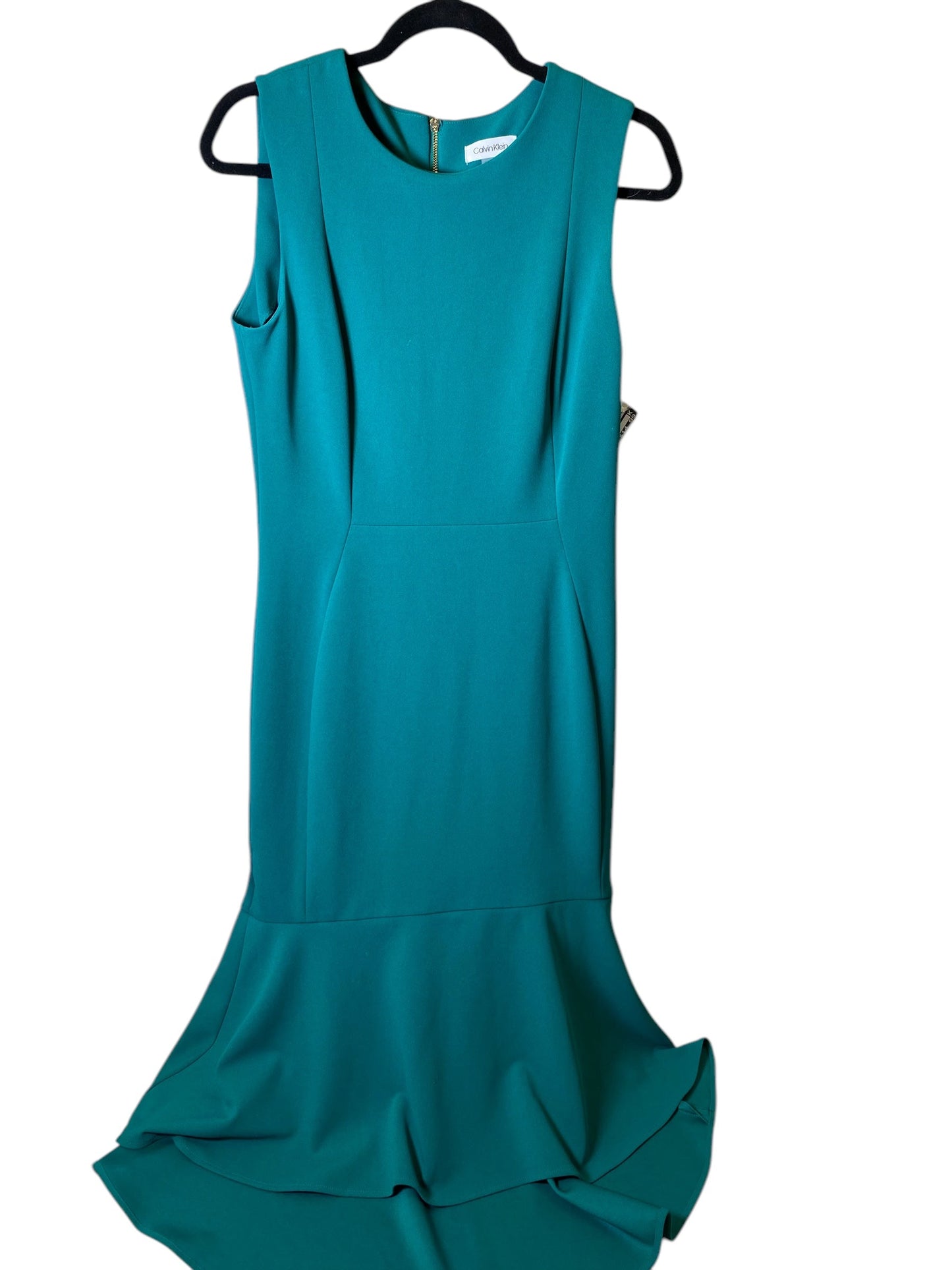 Dress Party Midi By Calvin Klein In Teal, Size: 10