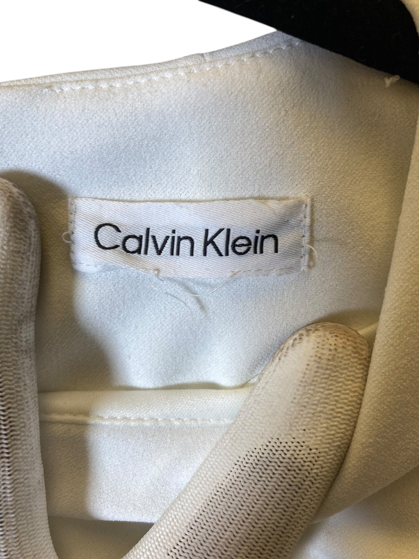 Dress Work By Calvin Klein In White, Size: M