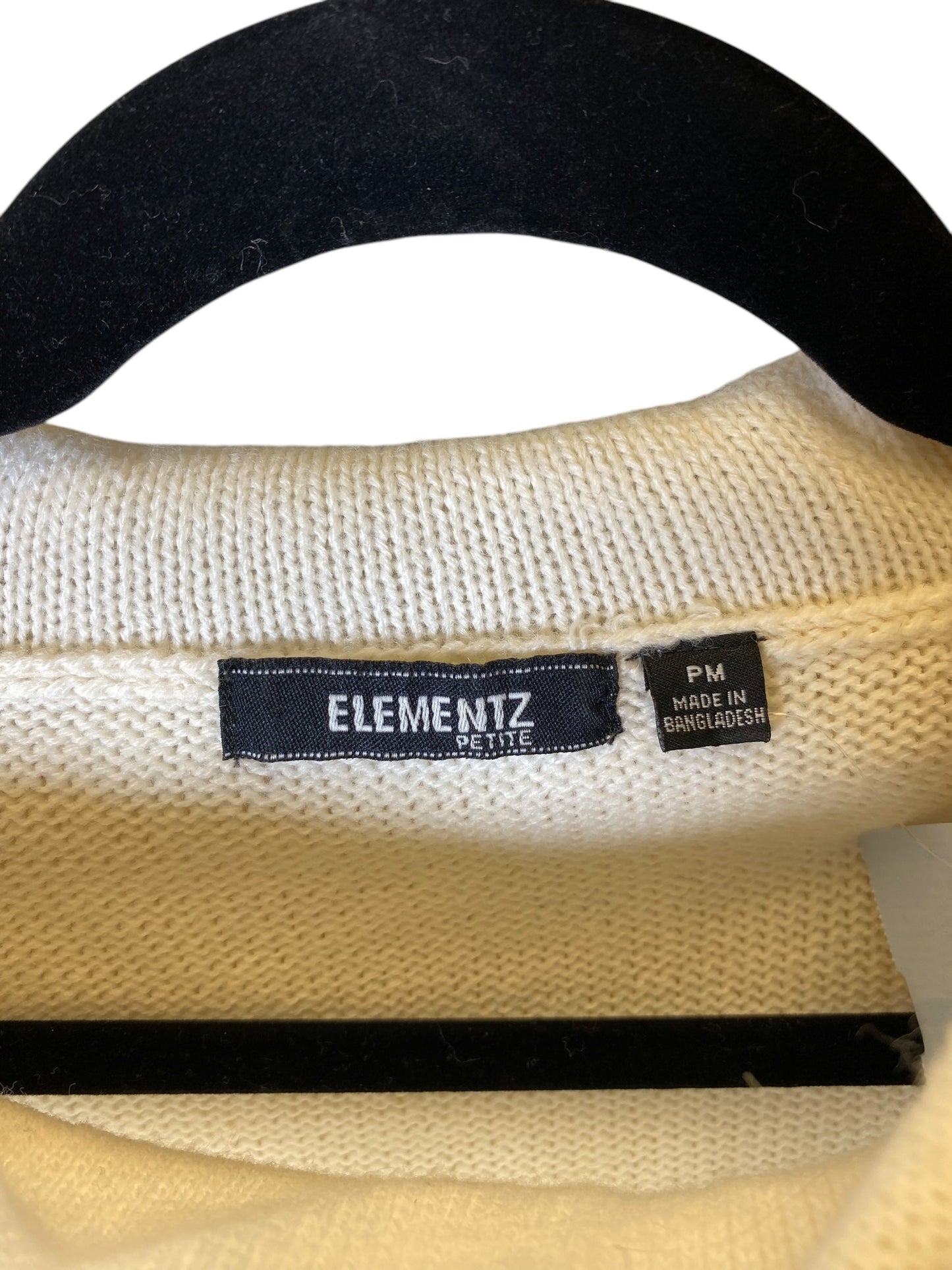 Sweater By Elementz In Cream, Size: Mp