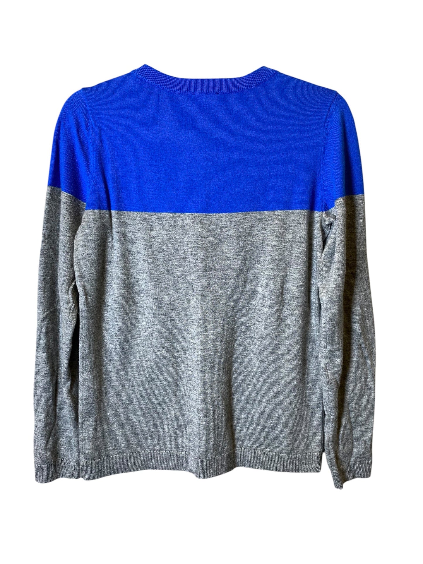 Sweater By Talbots In Blue & Grey, Size: Mp