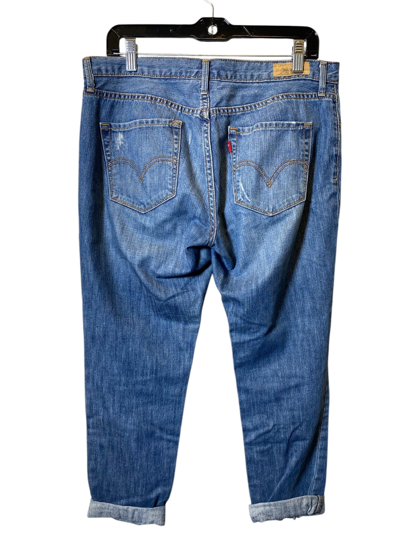 Jeans Boyfriend By Levis In Blue, Size: 8