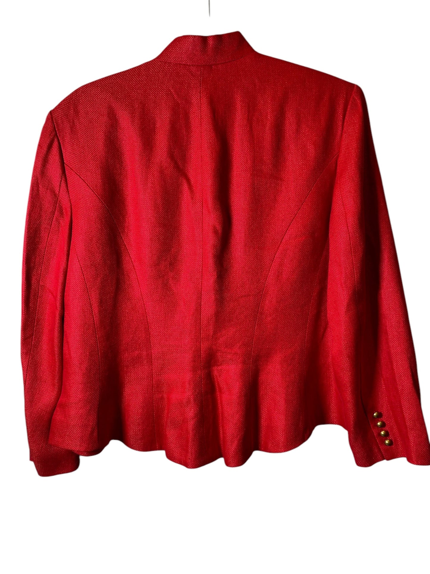 Blazer By Lauren By Ralph Lauren In Red, Size: 16