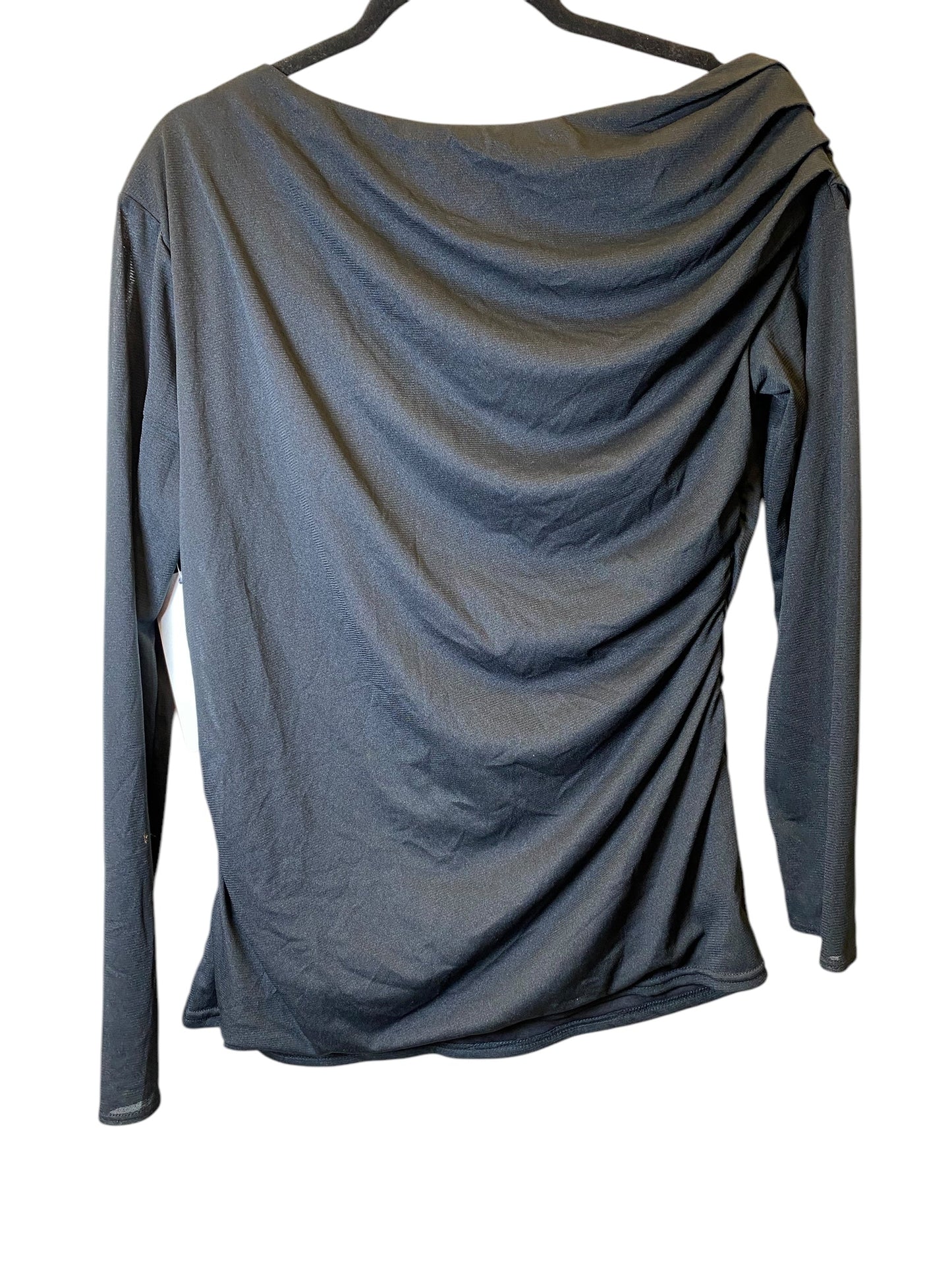 Top 3/4 Sleeve By Halogen In Black, Size: 1x