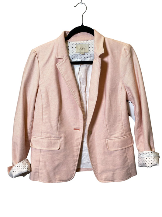 Blazer By Loft In Peach, Size: 4