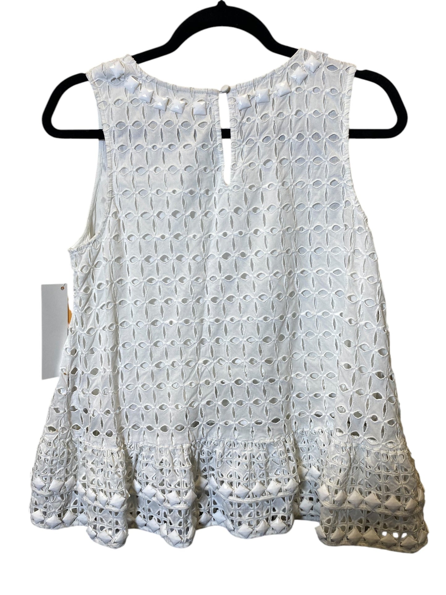 Top Sleeveless By Maeve In White, Size: S