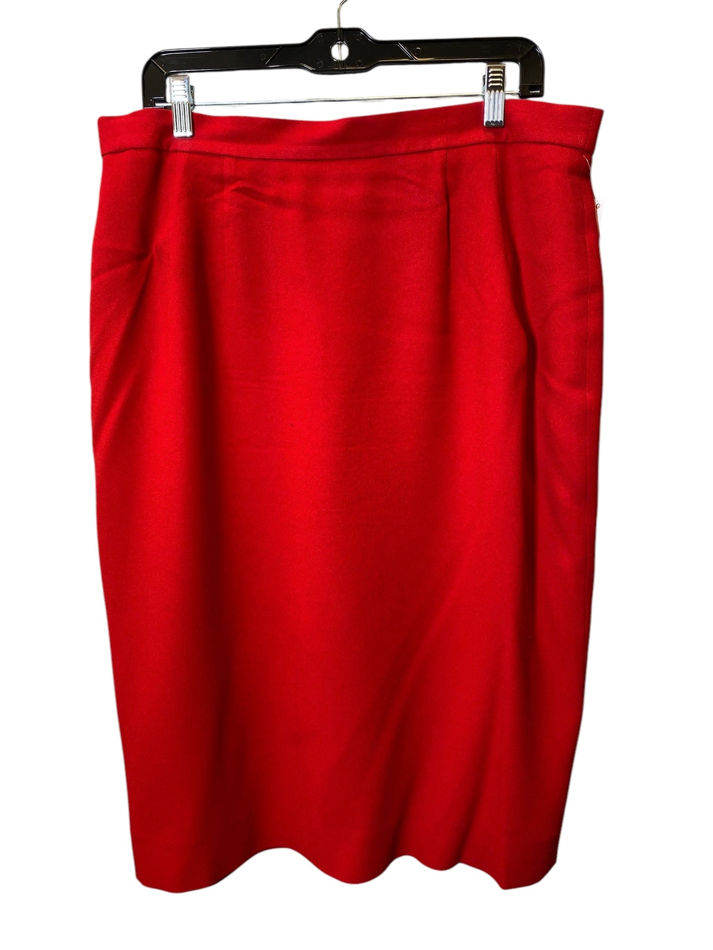 Skirt Midi By Liz Claiborne In Red, Size: 16