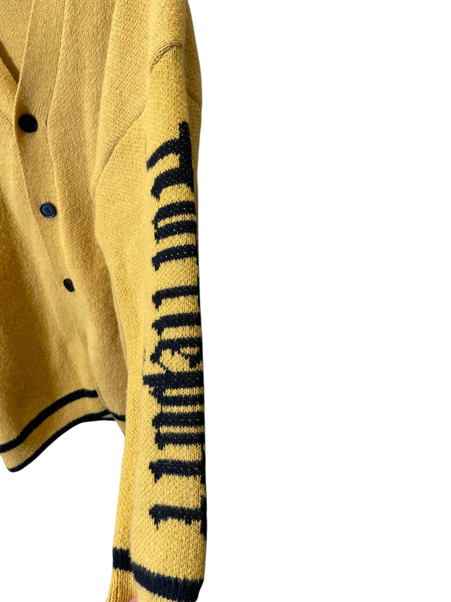 Cardigan By Clothes Mentor In Yellow, Size: 3x