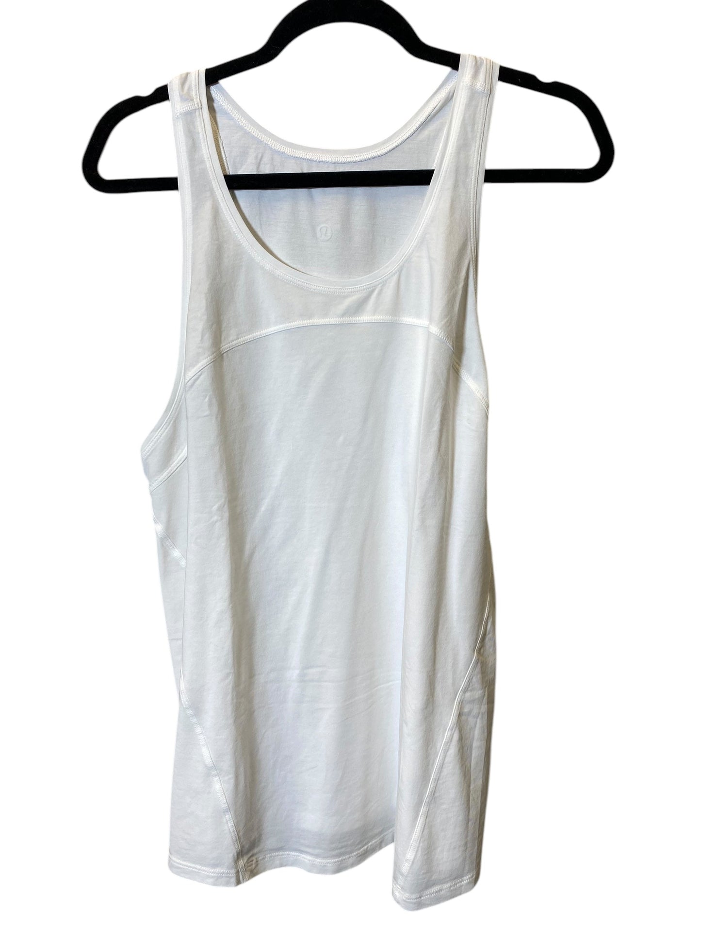 Athletic Tank Top By Lululemon In White, Size: L