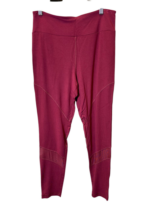 Athletic Leggings By Clothes Mentor In Maroon, Size: L