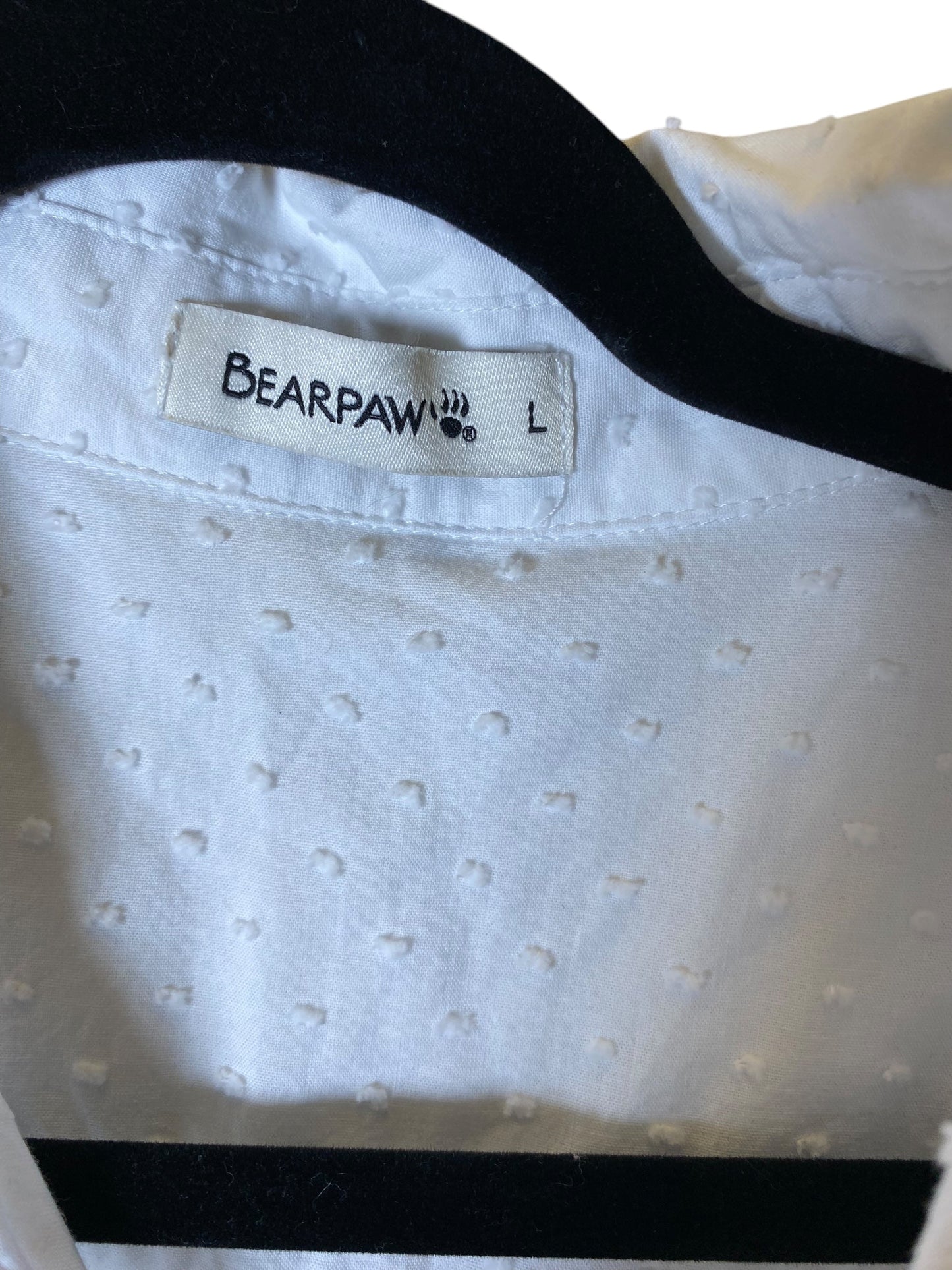 Top Long Sleeve By Bearpaw In White, Size: L