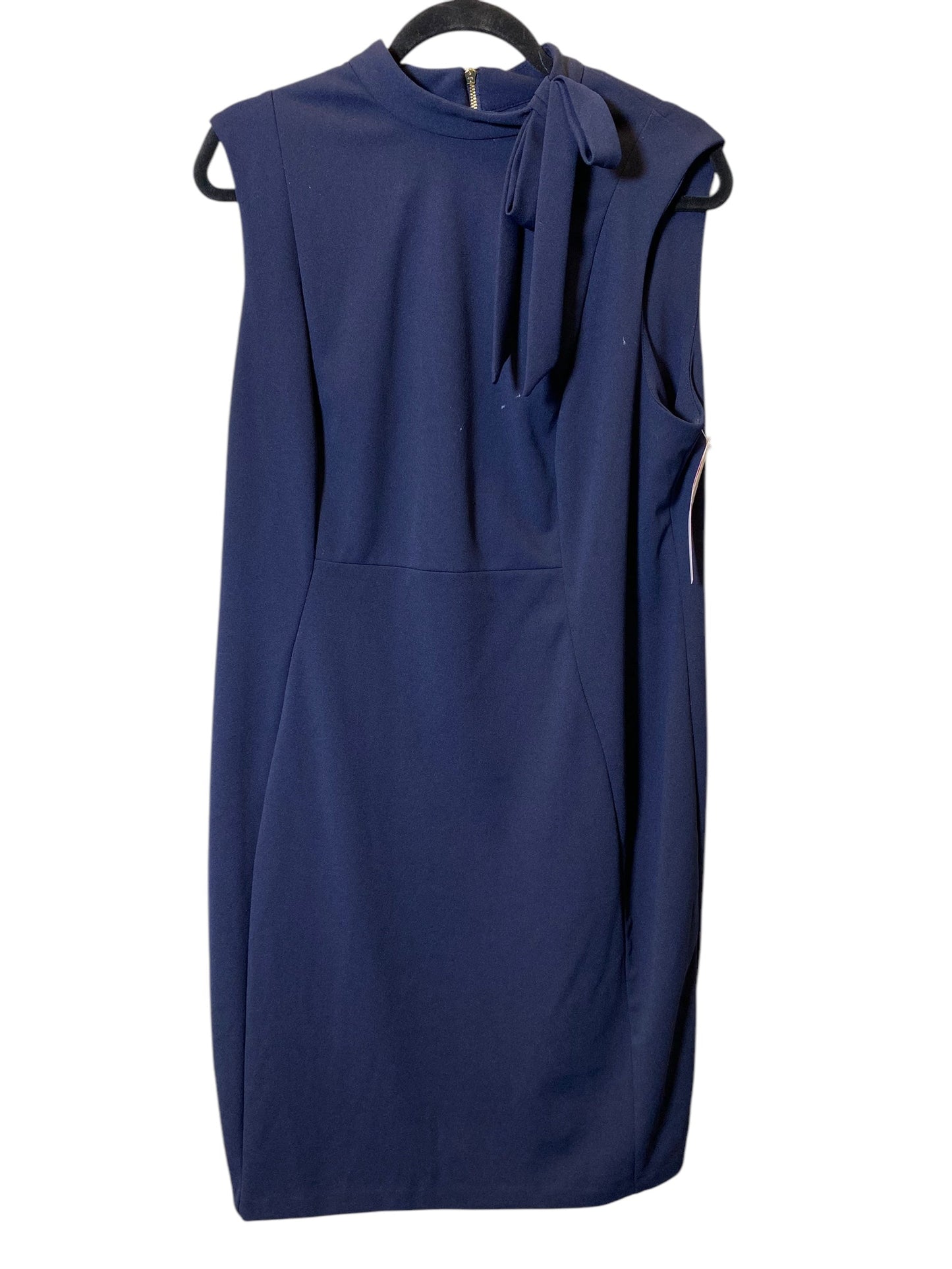 Dress Work By Calvin Klein In Navy, Size: 14