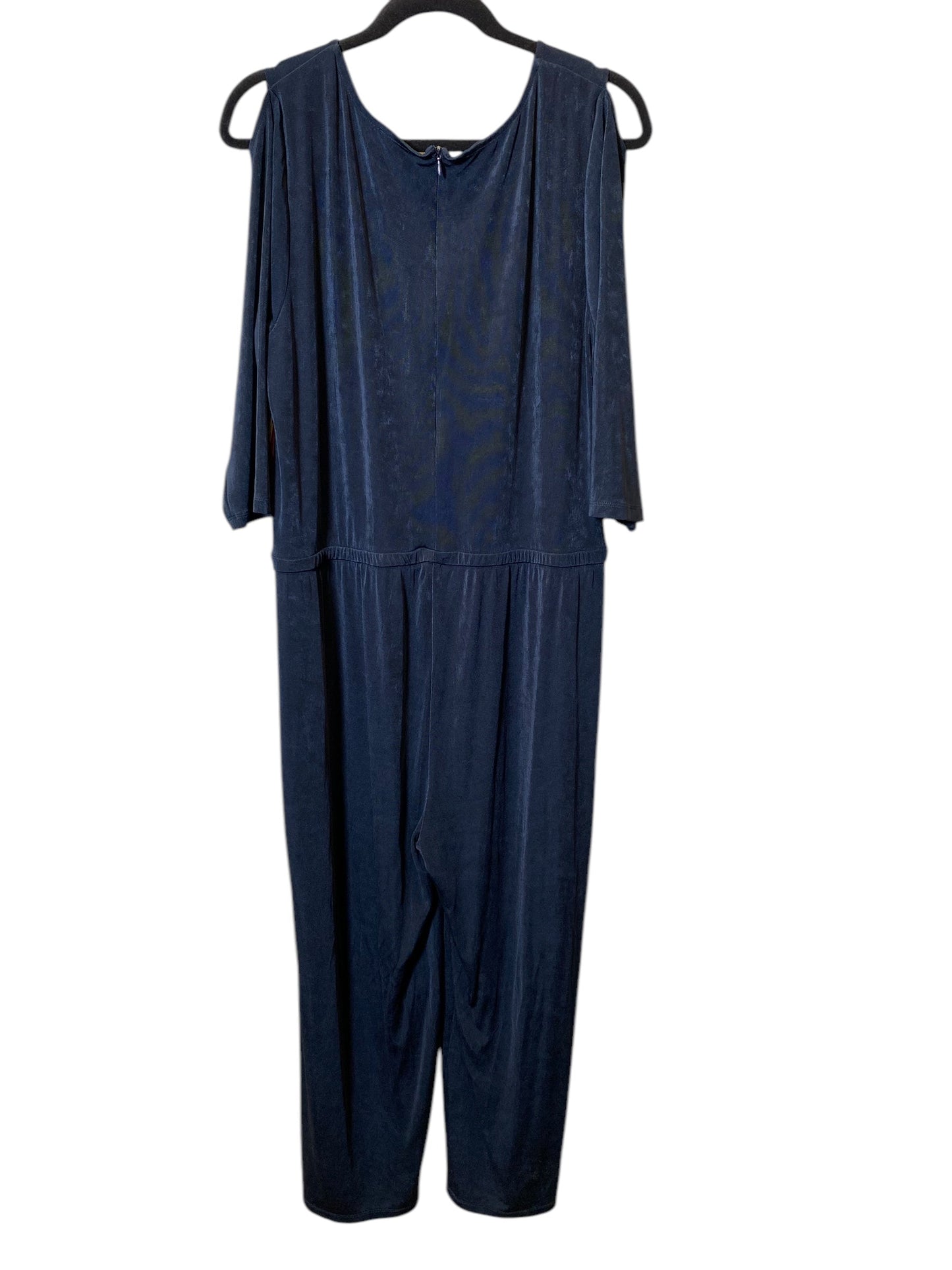 Jumpsuit By Chicos In Navy, Size: Xl