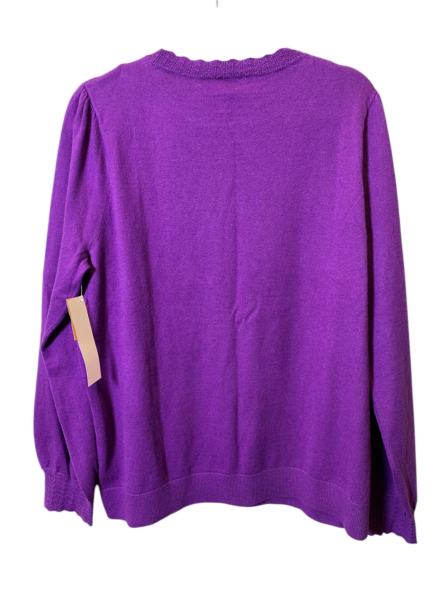 Sweater By Talbots In Purple, Size: Xl