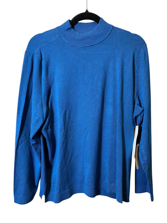 Sweater By Chicos In Blue, Size: Xl