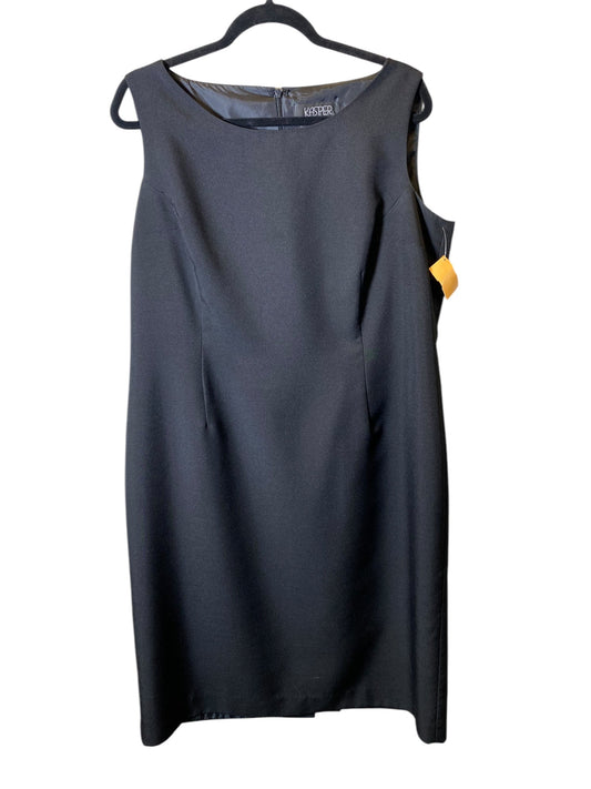 Dress Work By Kasper In Black, Size: Xl