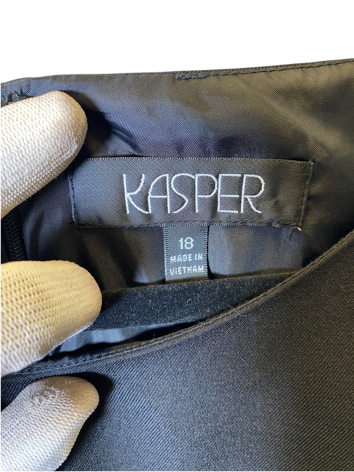 Dress Work By Kasper In Black, Size: Xl