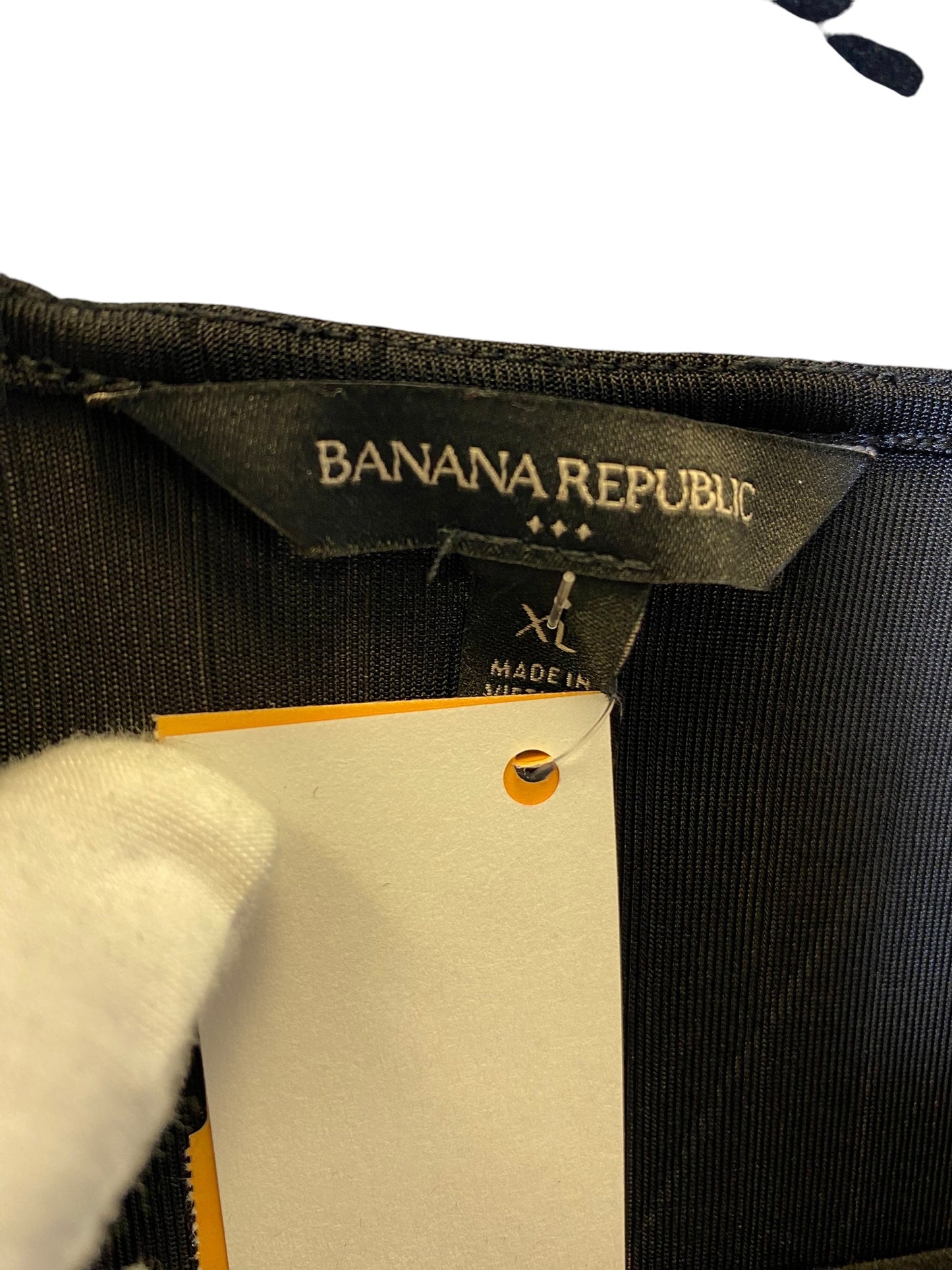 Top Long Sleeve By Banana Republic In Black, Size: Xl